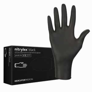 Рукавички нітрилові Mercator Nitrylex Black (100 шт)