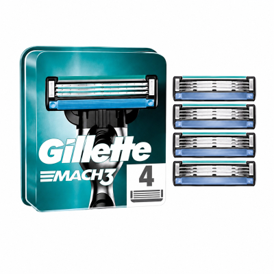 Касети для гоління Gillette Mach3 (упаковка 4 шт)